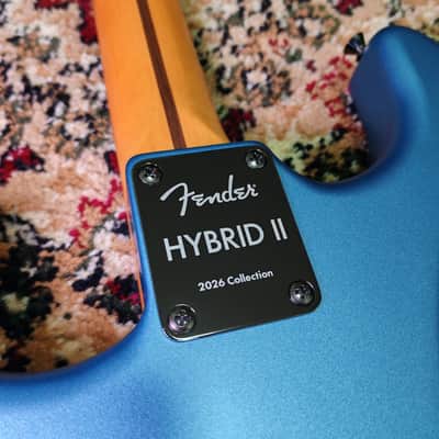 *NEW IN BOX* 2026 Fender Japan Hybrid II Jazzmaster Misty Satin Blue Mist, MIJ JD26 image 3