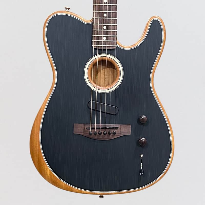 Fender Acoustasonic Player Telecaster Acoustic-Electric Guitar - Brushed Black image 1