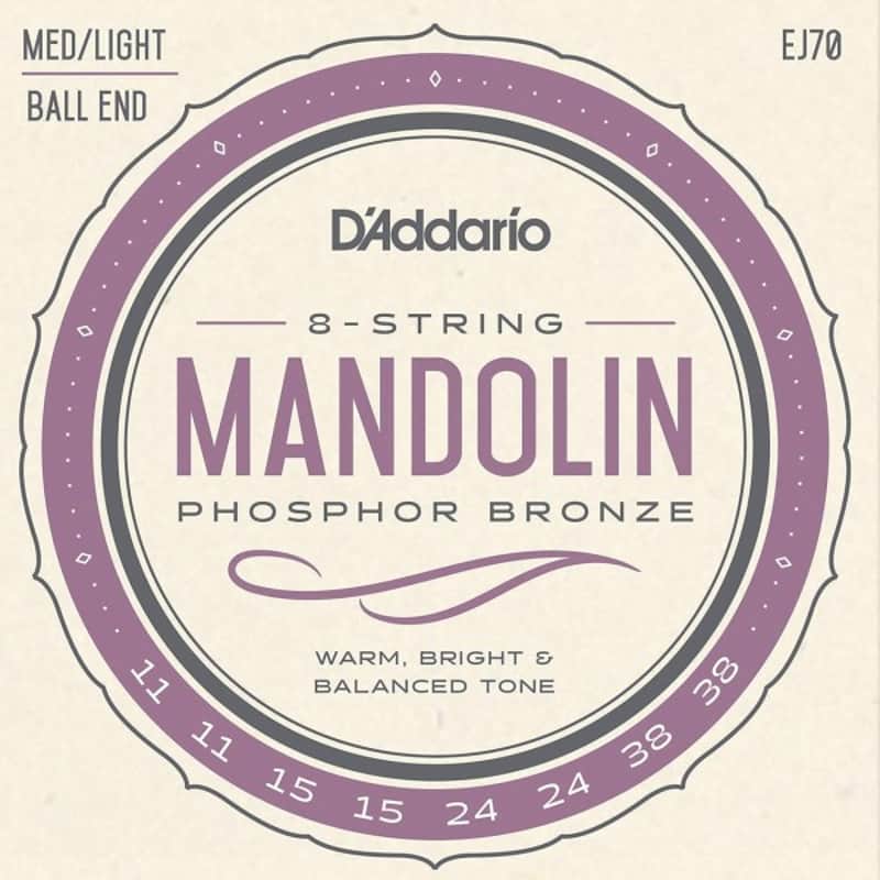 Daddario EJ70 Mandolinensaiten Medium/Light Ball End image 1