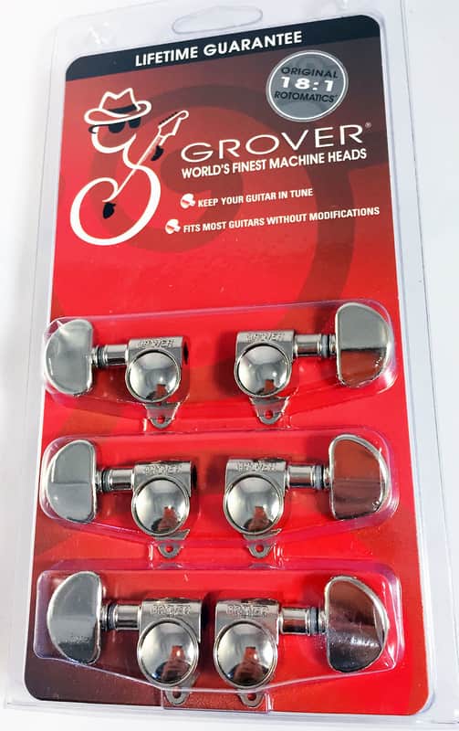 Grover 102-18N Rotomatic 3x3 Tuning Machines 18:1 image 1