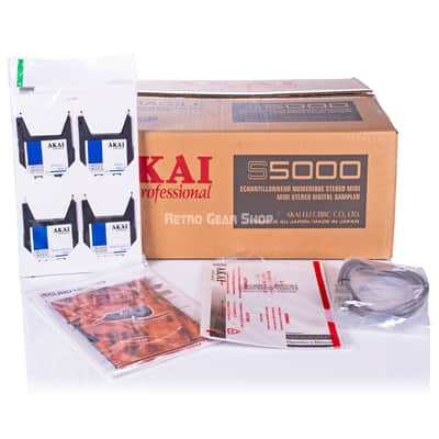Akai S5000 MIDI Stereo Digital Sampler Rack NOS Mint in Box Vintage image 5