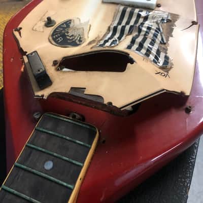 Vox Phantom IV Bass 1960s - Red *Buddy Guy Allman Chicago Blues* image 19