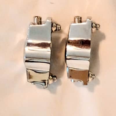 CB 700 VINTAGE WRISTWATCH SNARE DRUM LUGS PAIR-CHROME-FREE SHIP TO C-USA! image 2