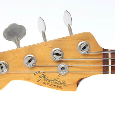 1990 Fender Precision Bass 62 Reissue Lefty sunburst image 5