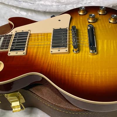 NEW! Gibson Les Paul 60's Standard Iced Tea - Authorized Dealer - Beautiful Curly Flame Maple Top - 9.35 lbs - G07289 image 8