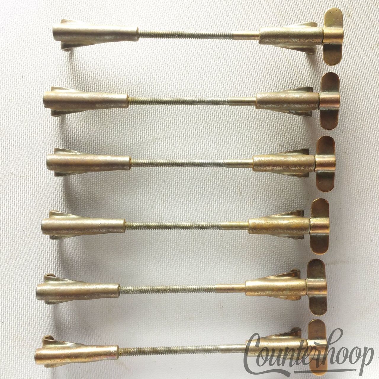 Leedy 6x Snare Drum 14,15x4" Single-Tension T-Rods+Claws Nickel Vintage 10s USA — main photograph