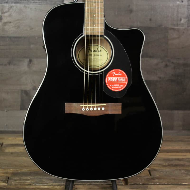 Mint Fender CD-60SCE - Black image 1