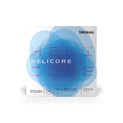 D'Addario Helicore Violin String Set, 3/4 Scale, Medium Tension - H310 3/4M image 3