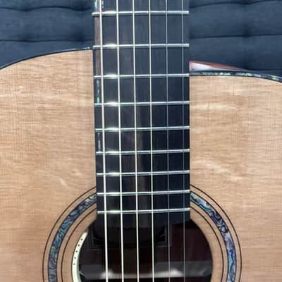 Dowina Aura - Old Stock Sitka Bearclaw Spruce/Macacuba with LR Baggs Anthem and custom Italian Hardshell Case *One-of-a-kind* image 13