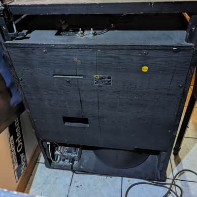 Hammond CV Organ Chop with Leslie 122 Speaker with Trek II TP-2B Percussion Unit - 1940s - 1950s - Ebony image 9