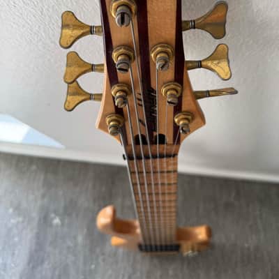 Conklin custom 7 string bass 1998 with Bartolini pickups and piezo bridge image 5