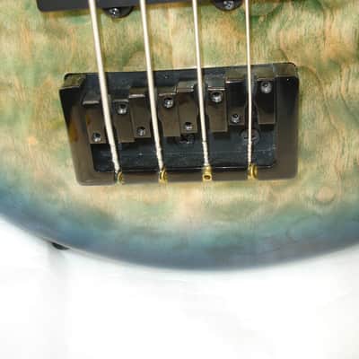 Spector Legend 4 Neck-Thru 4-String Electric Bass Guitar, Faded Blue Gloss w/ Bag image 6