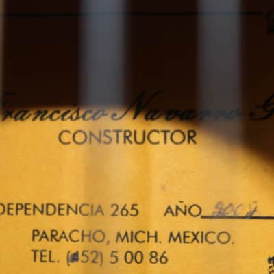 Used 2002 Francisco Navarro Flamenco Blanca Guitar image 6