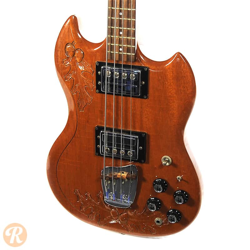 Guild JS II with Oak Leaf Design Walnut image 2