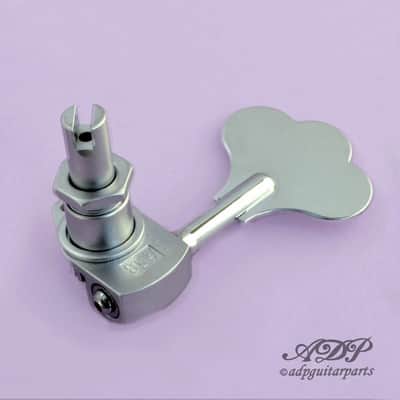 1 Hipshot Chrome Licensed Ultralight Bass Tuner 14mm 3/8 Clover image 2