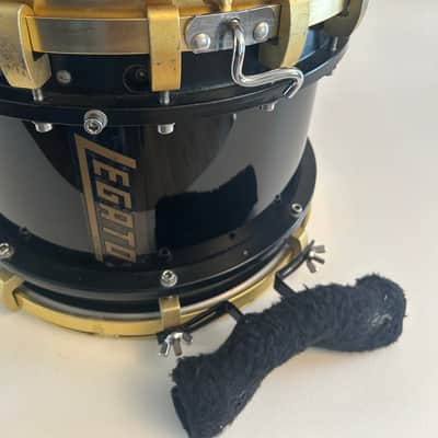 Legato 14" Snare Drum Gold Plated Marching Black REMO RARE!! Metal image 9