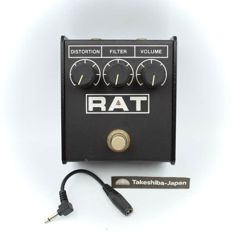 ProCo RAT Made in USA Silver Screw LM308N With Conversion Cable Distortion Guitar Effect Pedal 173163 image 1