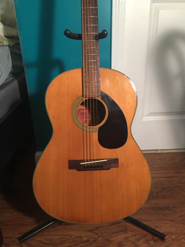 Yamaha FG-75 Folk Guitar 1970s | Reverb