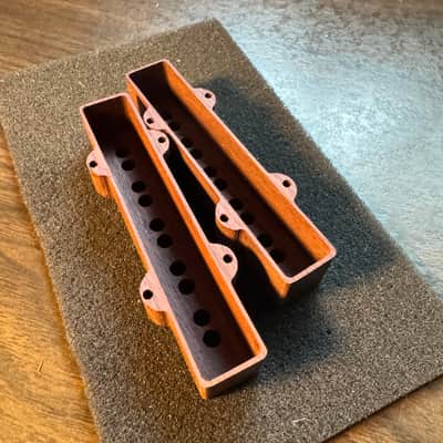 Guilford Select Indian Rosewood Jazz Bass Pickup Cover Set - 5 String - fits Seymour Duncan - 1 pair image 3