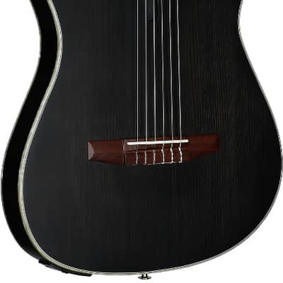 Ibanez TOD10N Tim Henson Signature Left-handed Nylon Acoustic-electric Guitar - Black image 4