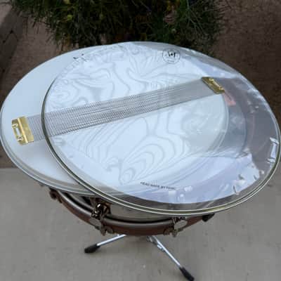 A&F Drum Co. Special Edition NOB Snare Drum 15x3.5” with Walnut Hoops image 7
