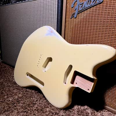 Relic Fender Telemaster Body Alder Vintage Aged Olympic White Offset Telecaster Nitrocellulose 😍 image 10