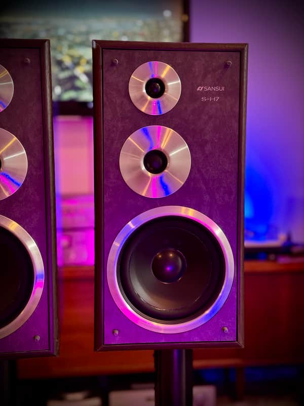Sansui S-H7 Bookshelf 3-Way Speakers | Reverb