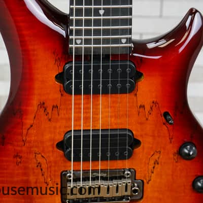 Sterling MAJ270X SM John Petrucci Signature - Blood Orange Burst image 5