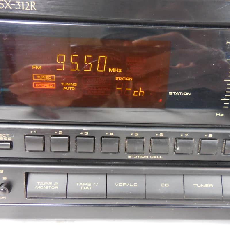 Pioneer SX-312R Stereo Receiver 1993 Black Turntable Phono Jack