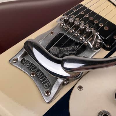Rare 1965 Mosrite Ventures Vibramute Sales Model in 3 Custom Colors with Non-TM Pickups & OHSC image 5