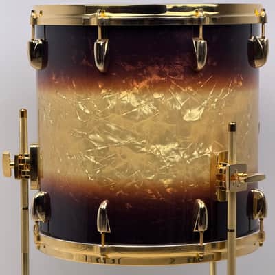 Gretsch 18/12/14/5.5x14" Gold Hdw. USA Custom Drum Set - Exclusive Espresso Burst image 22