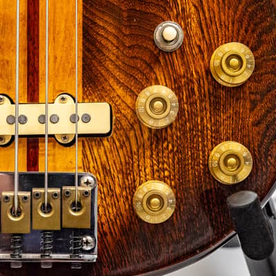 1981 Washburn SB40, SB-40 Bass Tobacco Sunburst (Brown) Neckthrough image 4
