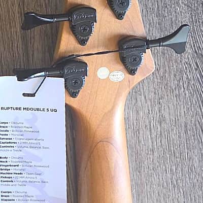 Tagima Rapture 5 MDoubles UQ Muli-Scale 5 String Bass 2026 - Fire Burst image 7