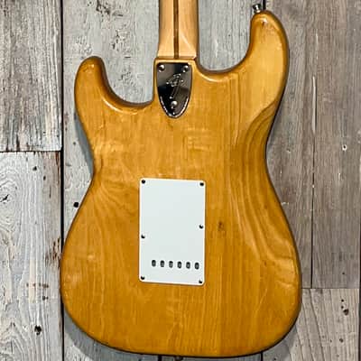 Nice 1977 Fender Stratocaster  Natural with Maple Fretboard , Great Player Includes Pro Setup & Original Hard Shell Case ! image 12