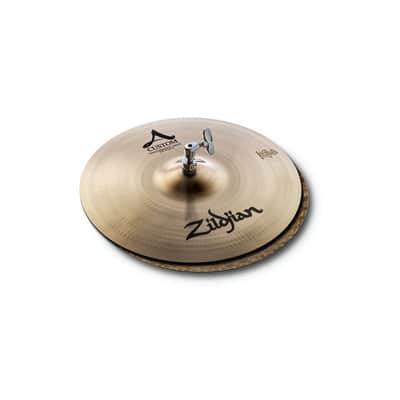 Zildjian A Custom Mastersound Hi Hat Cymbals 14" image 1