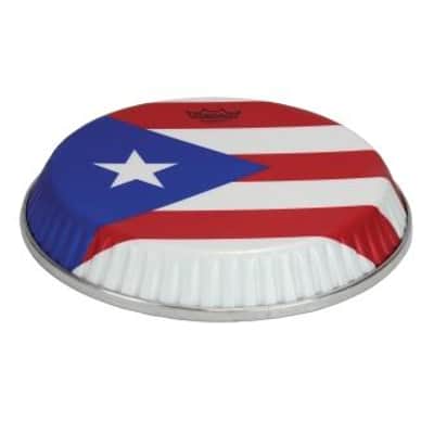 Conga Drumhead, Symmetry, 11.75“ D2, Skyndeep, ”puerto Rican Flag“ Graphic image 1