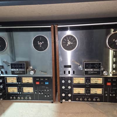 TEAC A-3340S 1/4" 4-Track Reel to Reel Tape Recorder 1970s - Silver image 2
