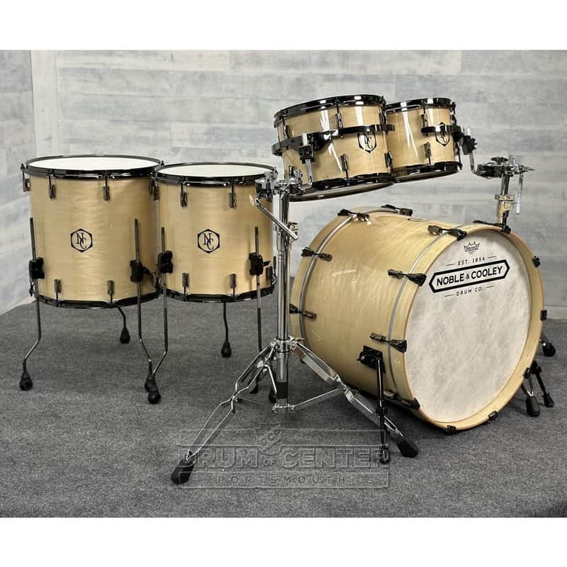 Noble & Cooley Union 5pc Drum Set Clear Gloss w/Black Hardware image 1