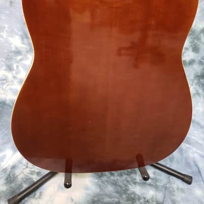 1975 Air Line Adjustable Bridge Dreadnought Flat Top Western Guitar Original Soft Shell Case image 11