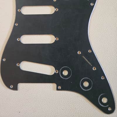 Fender Stratocaster Aged Relic 3 ply Pickguard Black 62 59-62 image 5