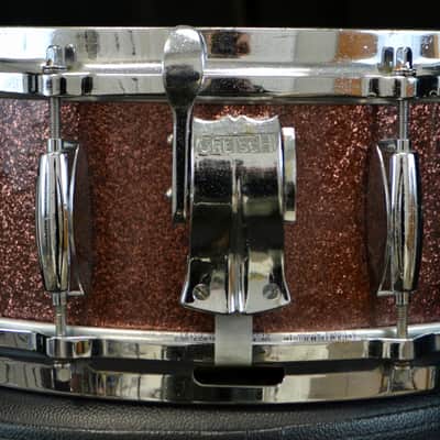 Gretsch 18/12/14/5.5x14" 60's Round Badge Drum Set - Burgundy Sparkle image 13