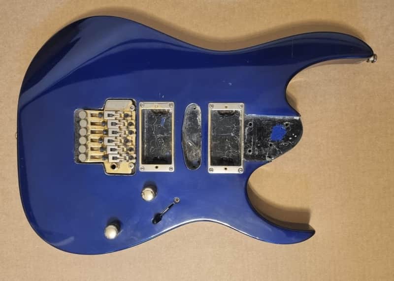 Ibanez RG Japan Electric Guitar Body Loaded Floyd Rose, Pots Purple Gold MIJ image 1