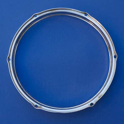 Slingerland Chrome Over Steel 12" Hoop 6 Holes Niles Vintage image 3