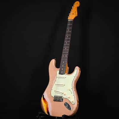 Fender Custom Shop Limited Edition '59 Stratocaster Super Heavy Relic- Aged Dirty Shell Pink/ Chocolate 3 Tone Sunburst 2025 (CZ585212) image 12