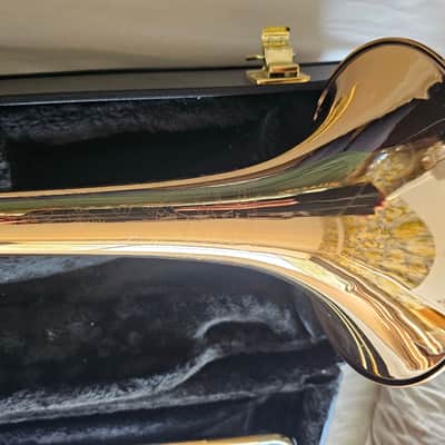 C.G. Conn 88H Symphony Professional Model Tenor Trombone with Traditional Wrap F Attachment 2010s - Clear-Lacquered Brass image 2