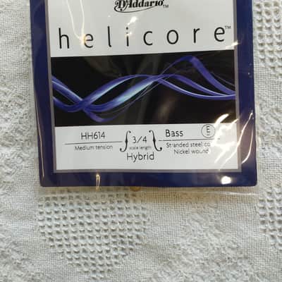 D'Addario Helicore 3/4 Hybrid Bass Strings - Medium Tension image 5