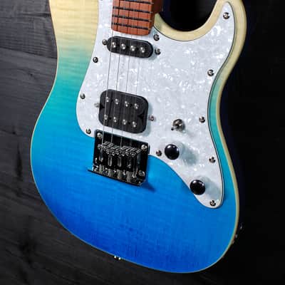 Flight Pathfinder TBL Tenor Ukulele Solidbody Electric Blue Fade image 20