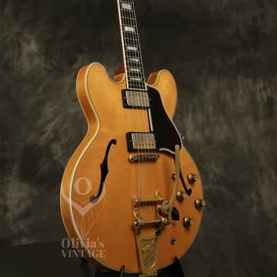 RARE original 1961 Gibson ES-355 TDN Natural/BLONDE image 9