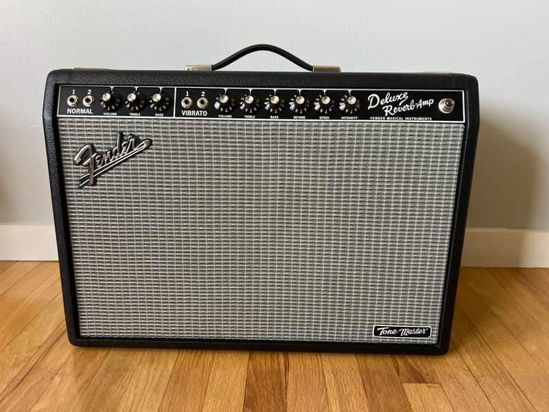 Fender Tone Master Deluxe Reverb 1x12" Guitar Combo Amp - Excellent Condition with Cover & Footswitch image 1