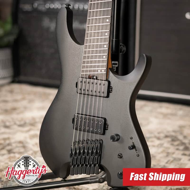Ibanez QX527B 7-String Headless Electric Guitar - Weathered | Reverb